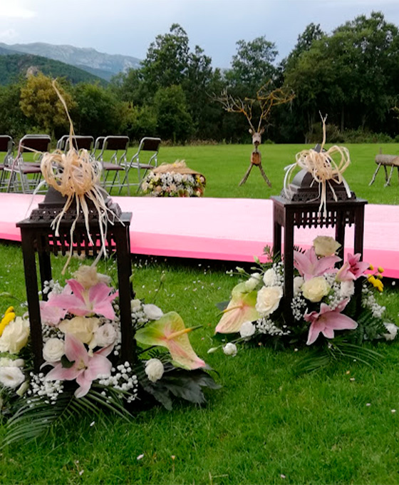 Arreglo Floral Rosa para Bodas