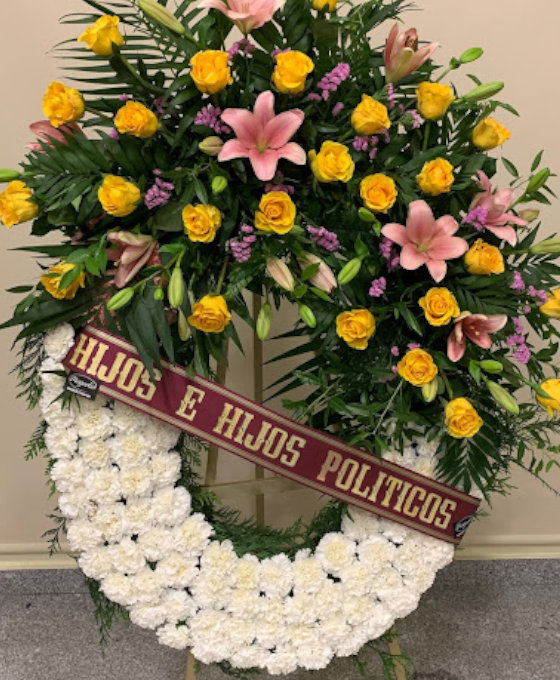 Corona Blanca en Floristería Magnolia Guardo