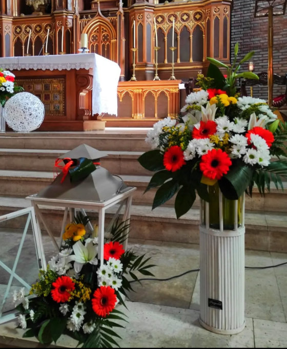 Arreglos Funerarios de Gerbera en Floristería Magnolia Guardo