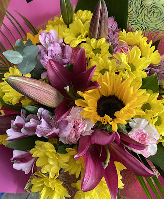 Ramo de Flores tonos Cálidos